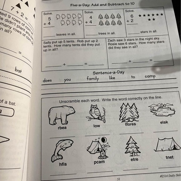 Daily skills grades 1/2 practice book - Picture 3 of 3